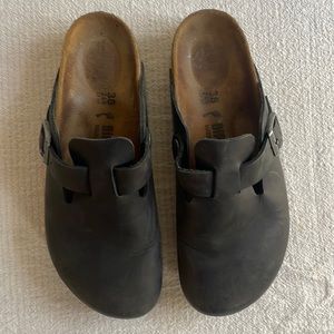 Birkenstock Boston Oiled Leather (Black)